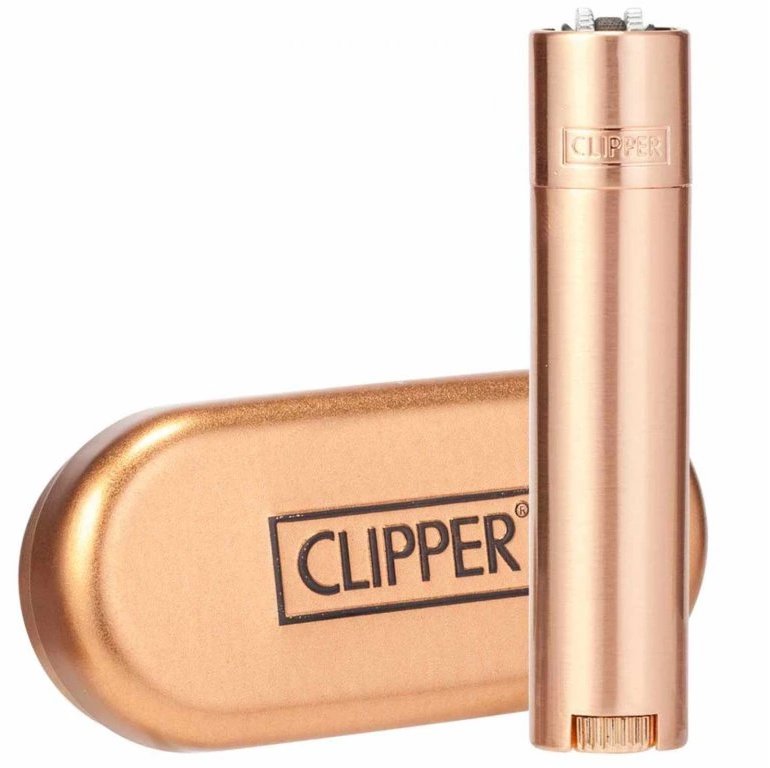Flamagas Zapalovač Clipper Rose Gold+Giftbox, lesklý