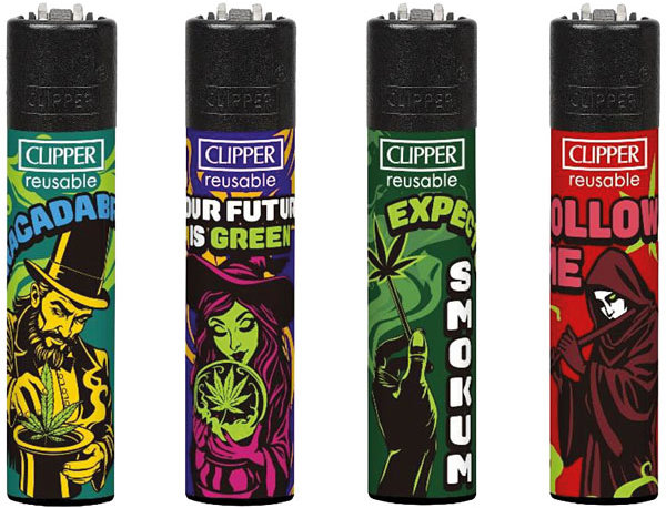 Flamagas Zapalovač Clipper CP11RH Enchanted Smoke, kolekce 4 kusy