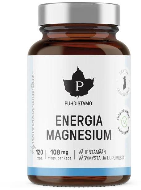 Puhdistamo Energia Magnesium 120 kapslí