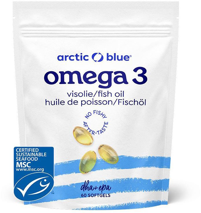 Arctic Blue Omega 3 60 kapslí (280 mg DHA & 120 mg EPA)