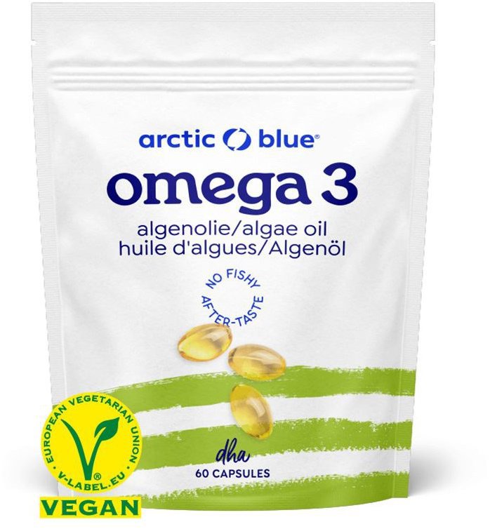 Arctic Blue Vegan Omega 3 Algae 60 kapslí (250 mg DHA)