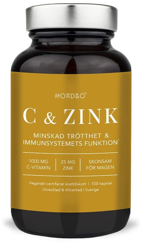 Nordbo Vitamin C & Zinek 100 kapslí