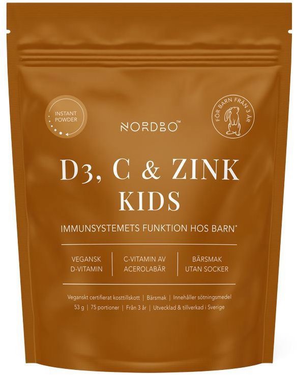 Nordbo Vitamin D3, C & Zink Kids 53 g