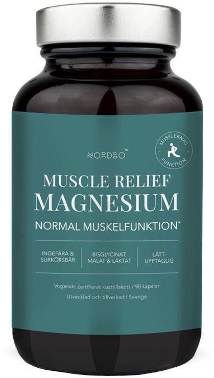 Nordbo Magnesium Muscle Relief 90 kapslí