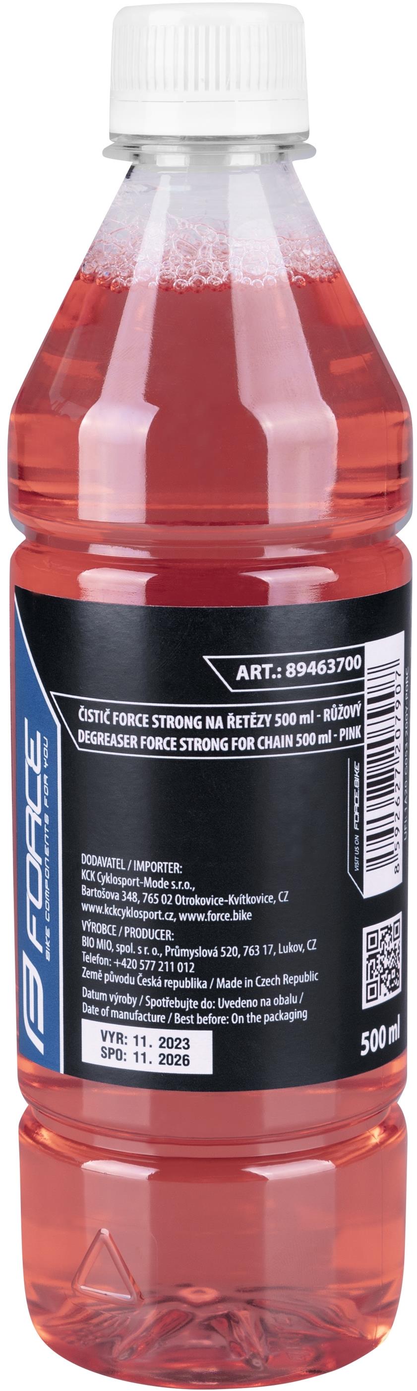 Force Strong na řetězy láhev 0,5 l růžový