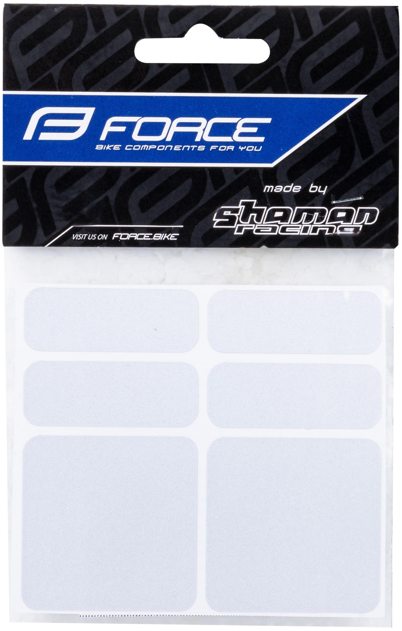 Force Nálepky reflexní sada 6 ks, stříbrné