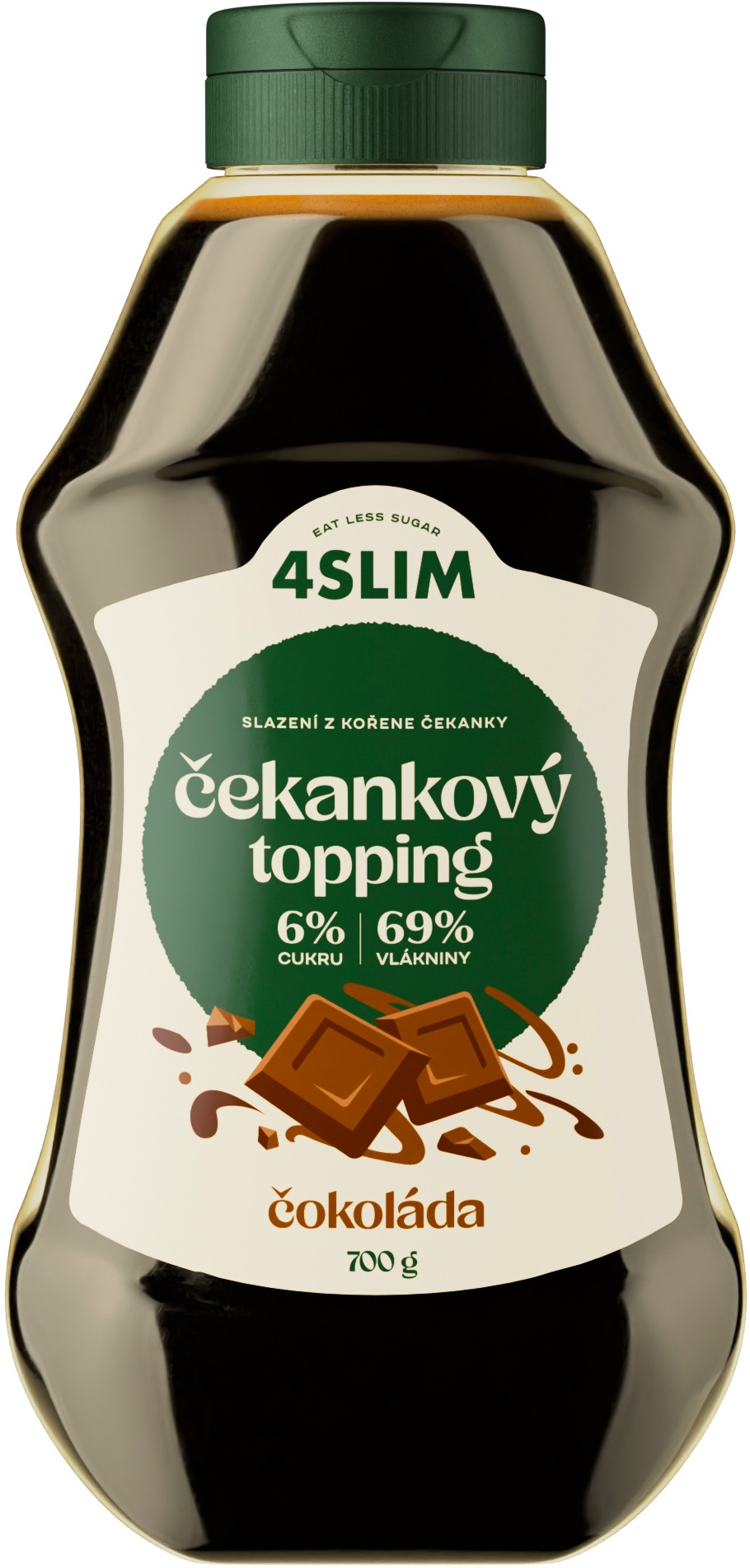 4Slim Čekankový topping příchuť čokoláda 700 g
