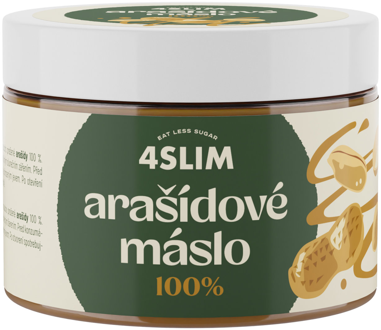 4Slim 100% Arašídové máslo 500 g