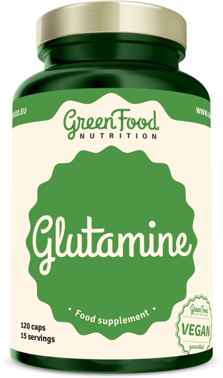 GreenFood Nutrition Glutamin 120 kapslí