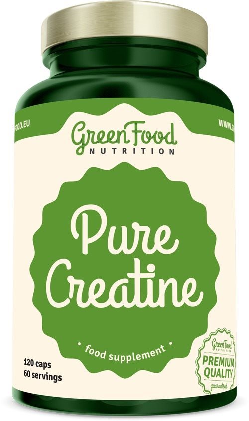 GreenFood Nutrition Creapure Creatine 120 kapslí