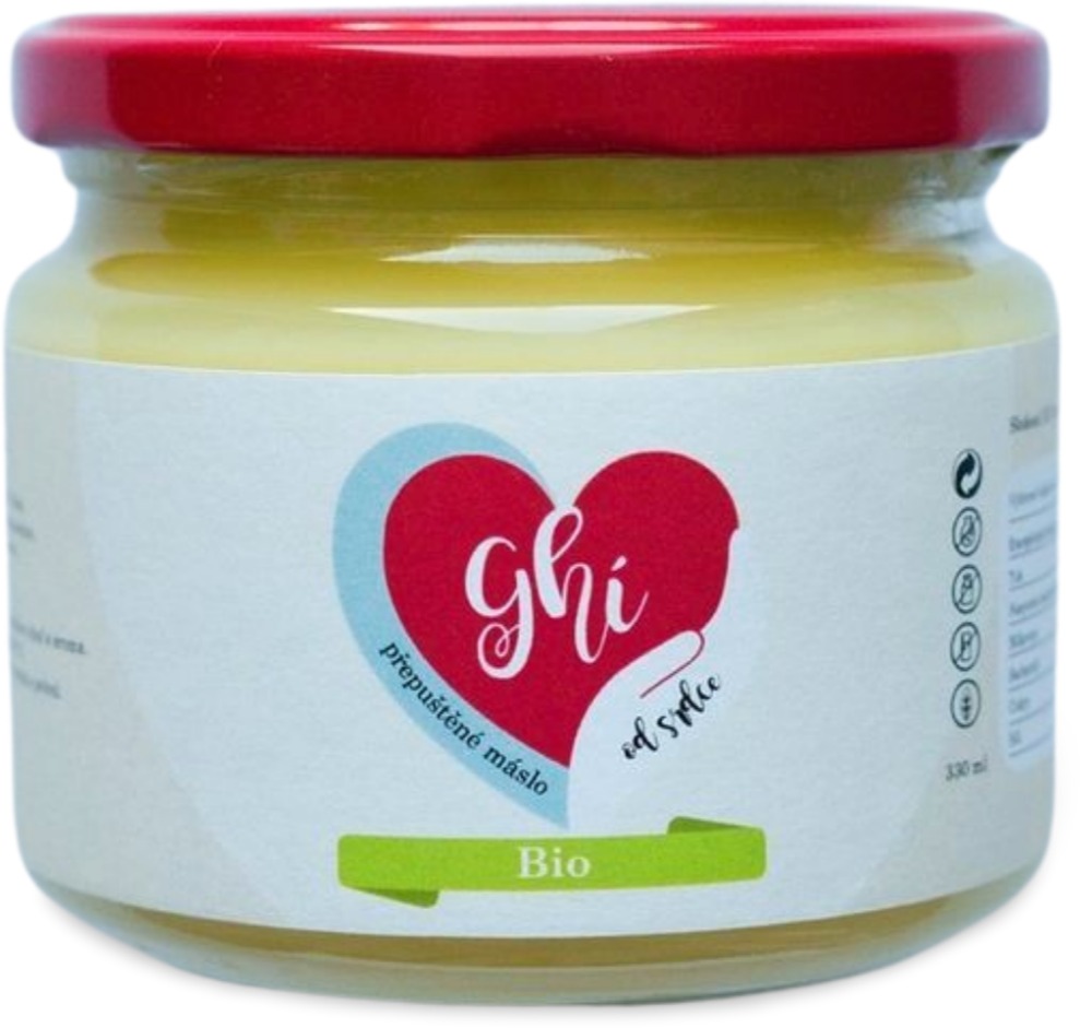 Ghí od Srdce BIO přepuštěné máslo 330 ml