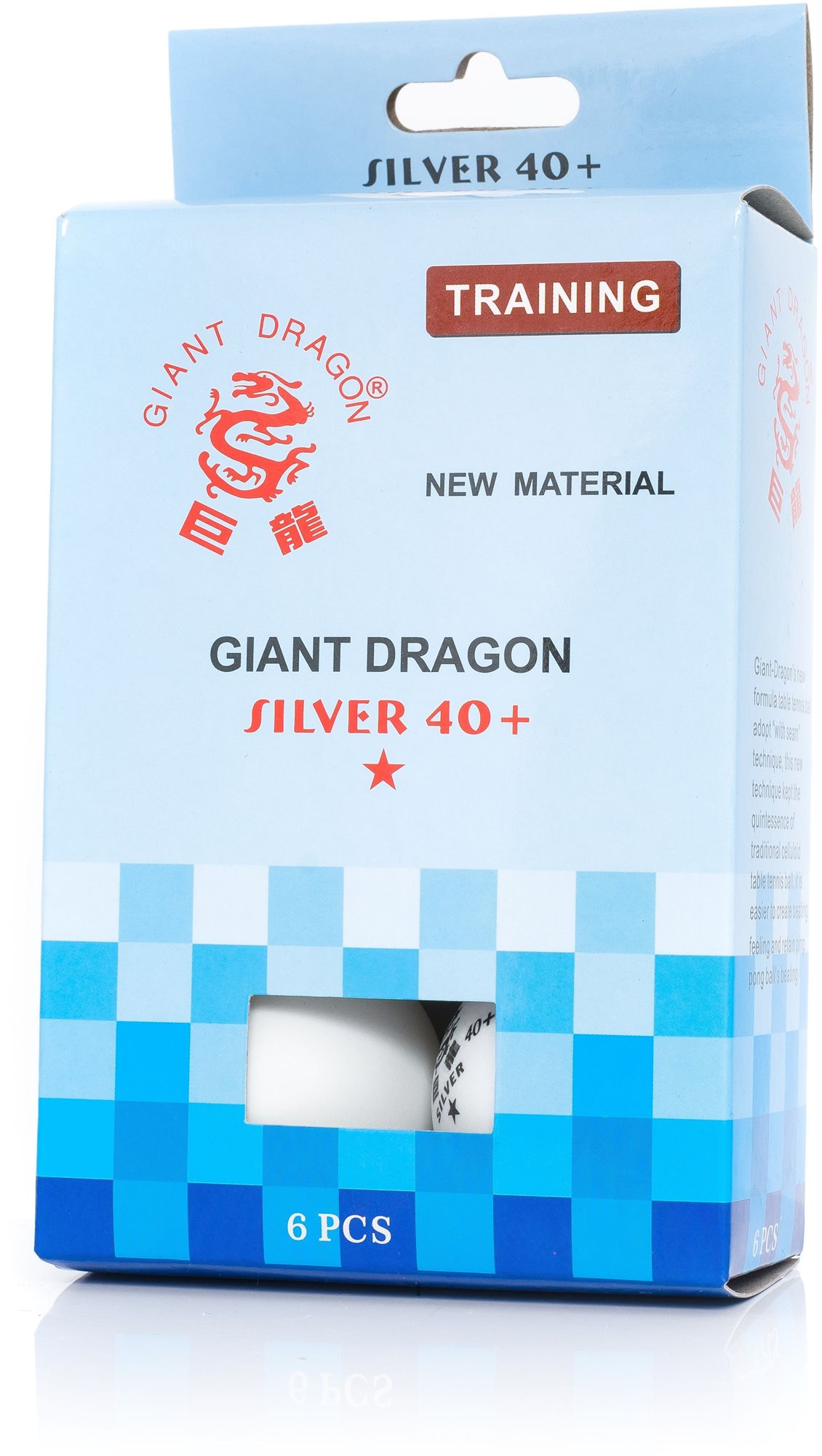 Giant Dragon SILVER 40+ 1-STAR, Bílá
