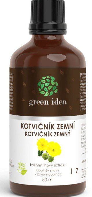 GREEN IDEA Kotvičník zemní - bylinný lihový extrakt 50 ml