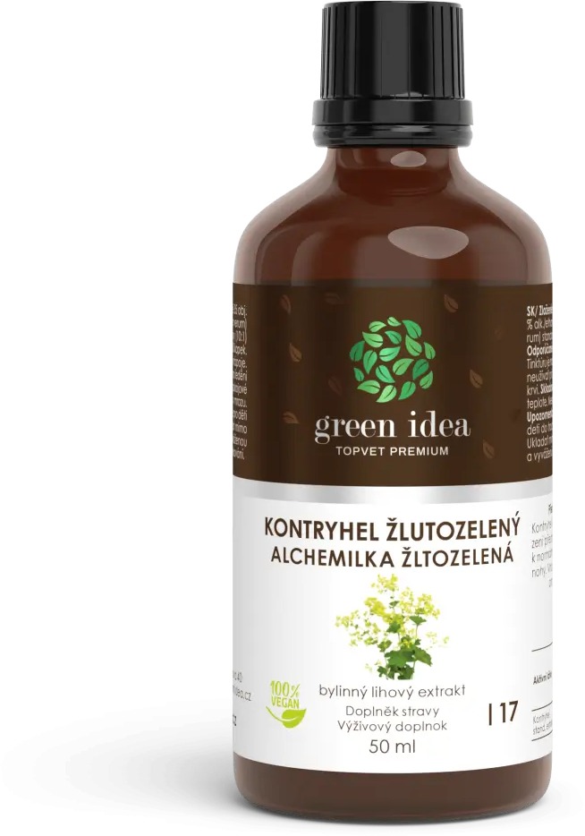 GREEN IDEA Kontryhel žlutozelený - bylinný lihový extrakt