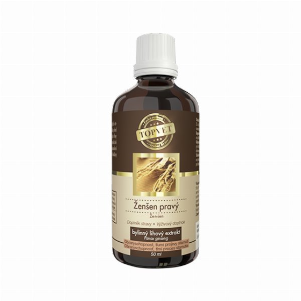 TOPVET Ženšen - bylinný lihový extrakt 50 ml