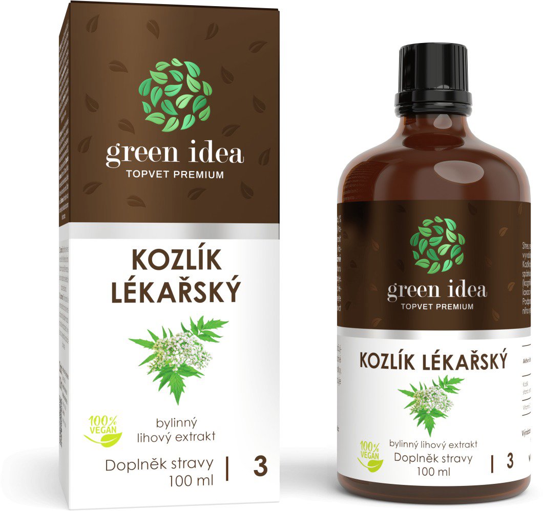 GREEN IDEA Baldriánské kapky - Kozlík Lékařský 100 ml