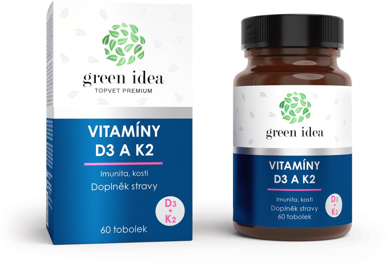 GREEN IDEA VITAMÍNY D3 a K2