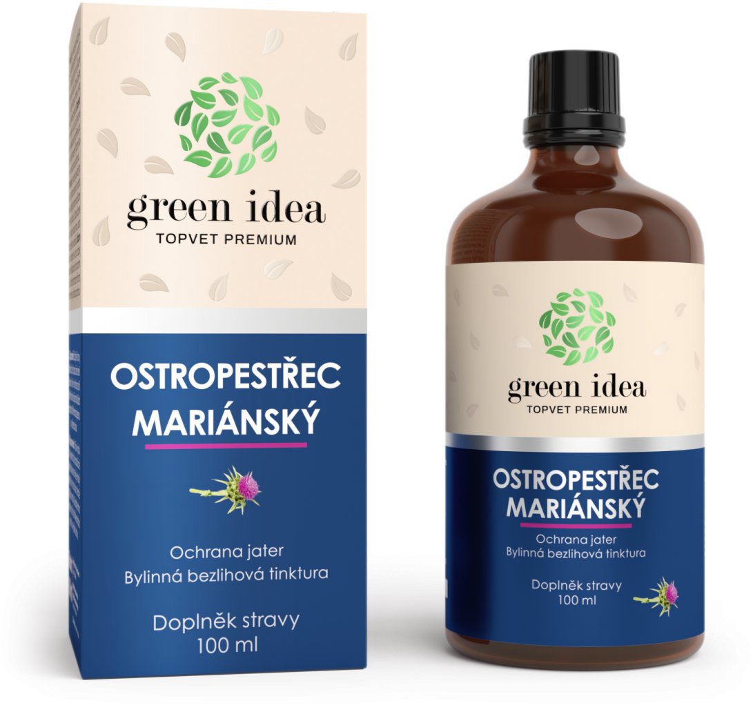 GREEN IDEA Ostropestřec - bezlihová tinktura