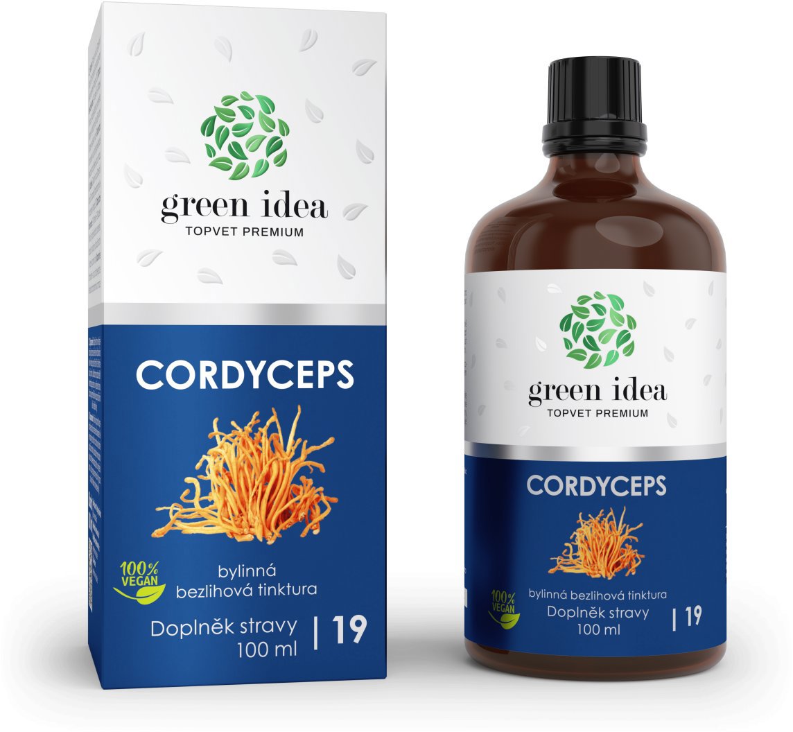GREEN IDEA Cordyceps - bezlihová tinktura