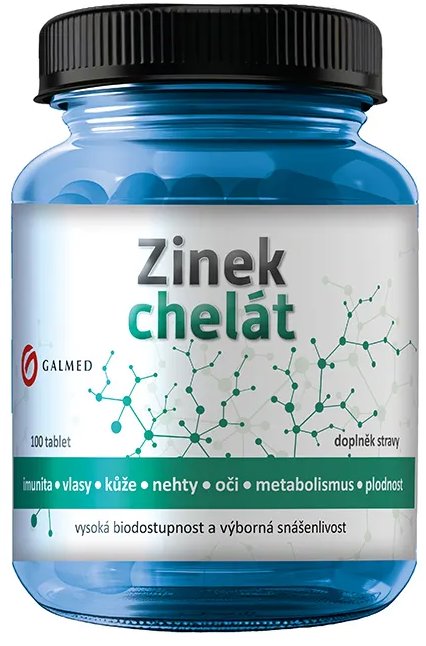 Galmed Zinek chelát 15 mg 100 tablet