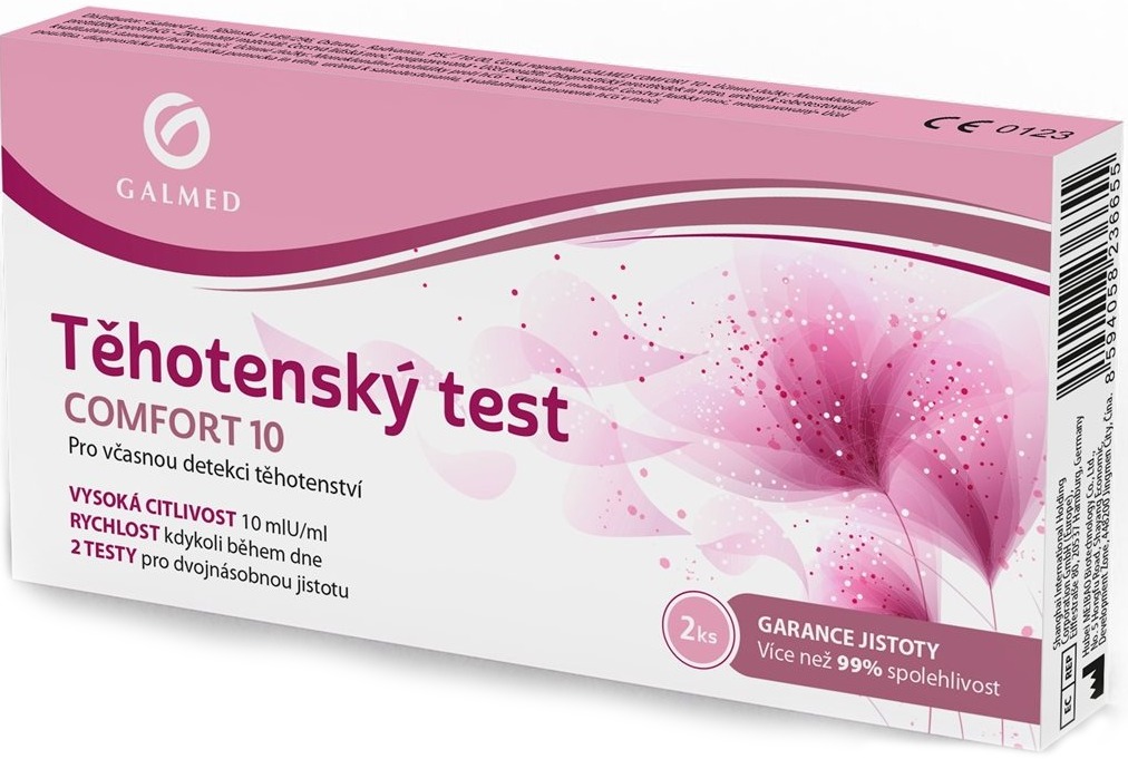 Galmed Těhotenský test Comfort 10 2ks