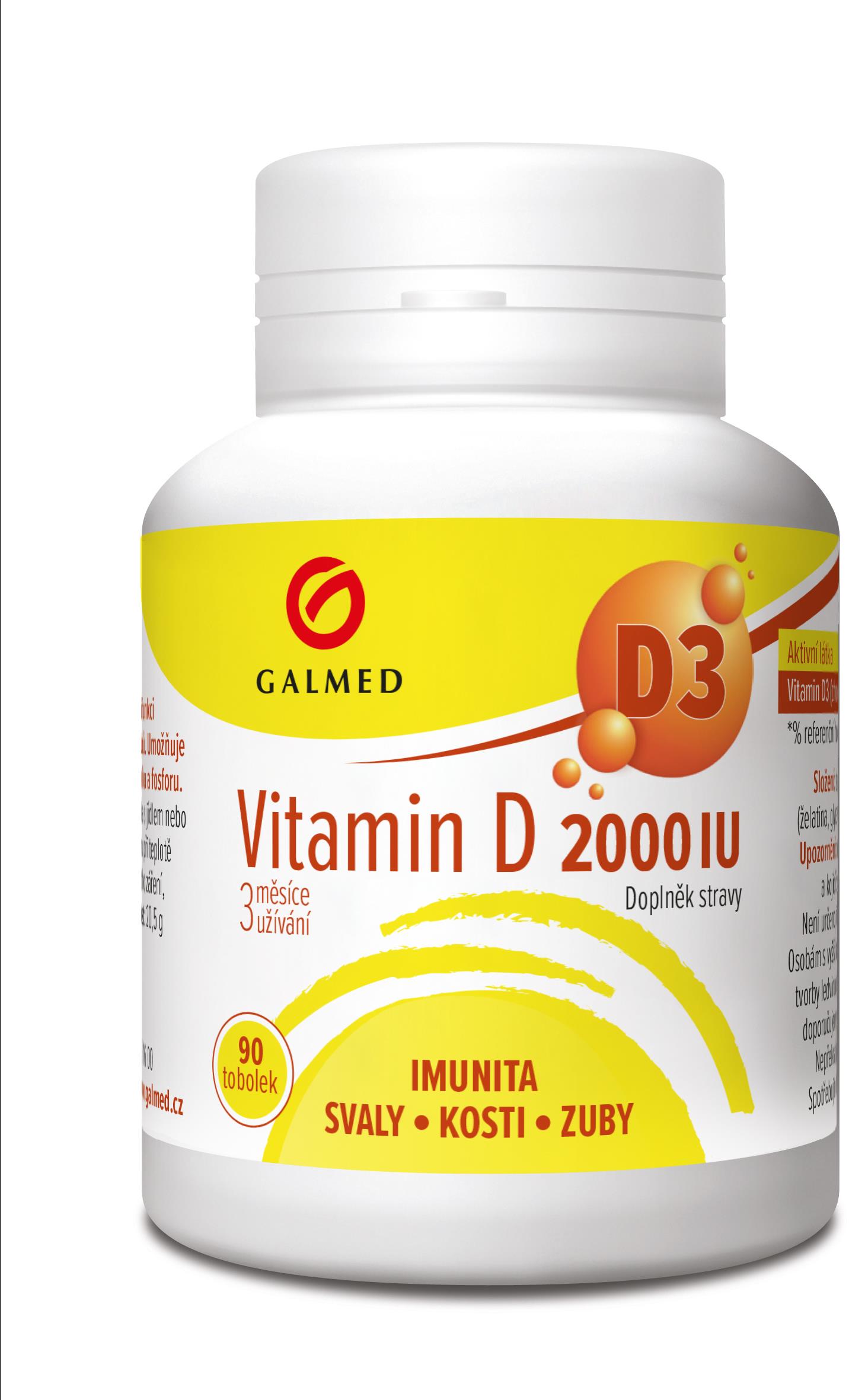 Galmed Vitamin D 2000 IU 90 tobolek