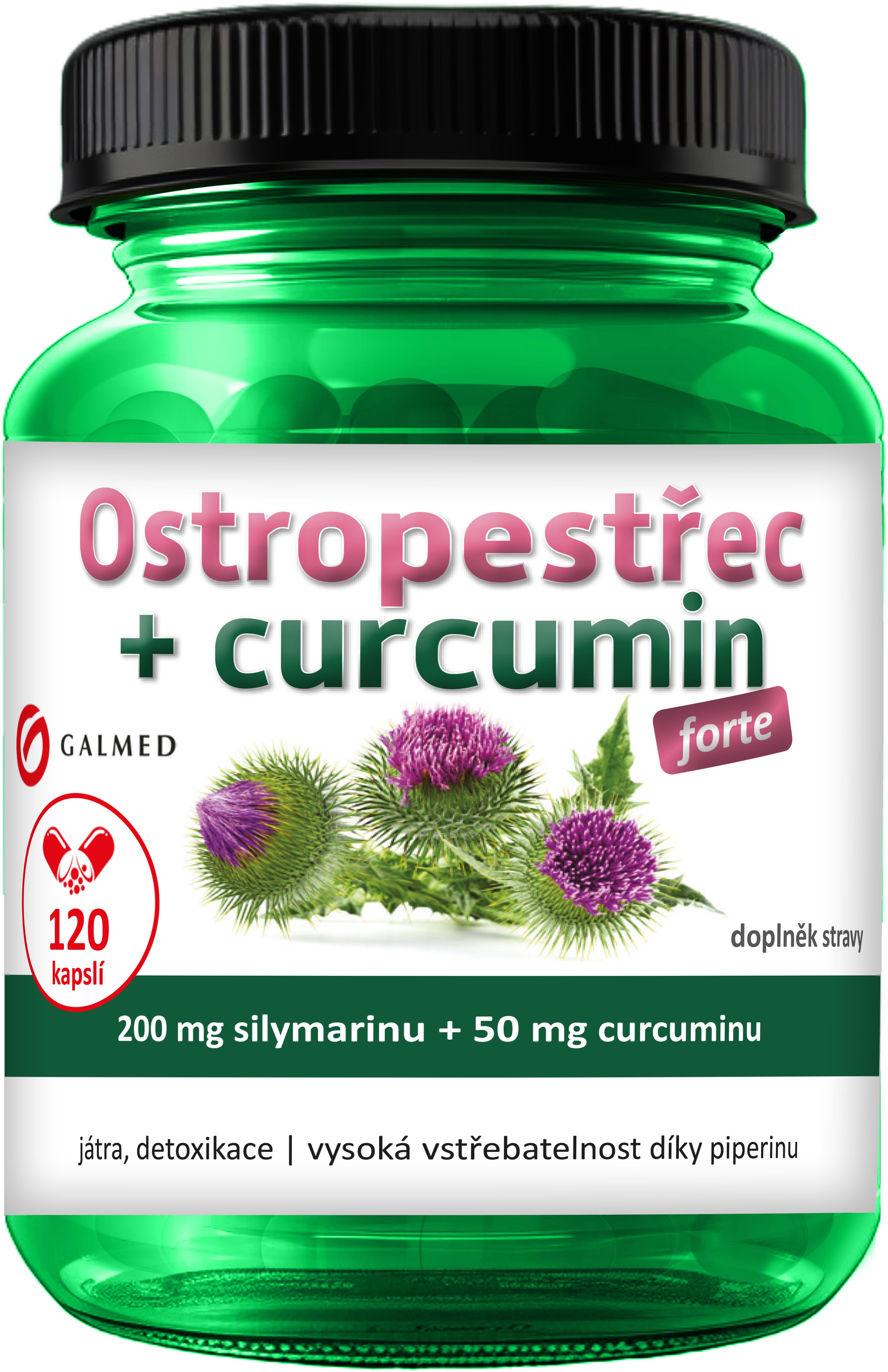 Galmed Ostropestřec + curcumin forte 120 kapslí