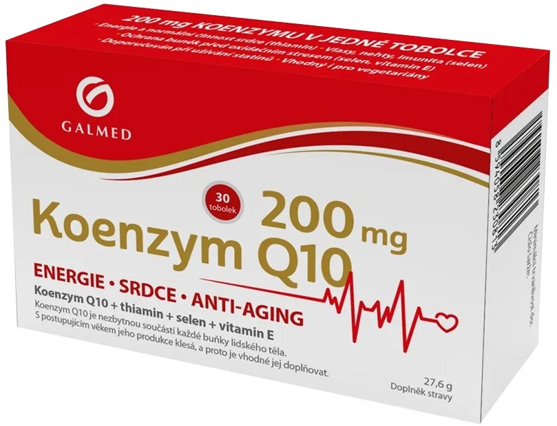 Galmed Koenzym Q10 200 mg, 30 tobolek