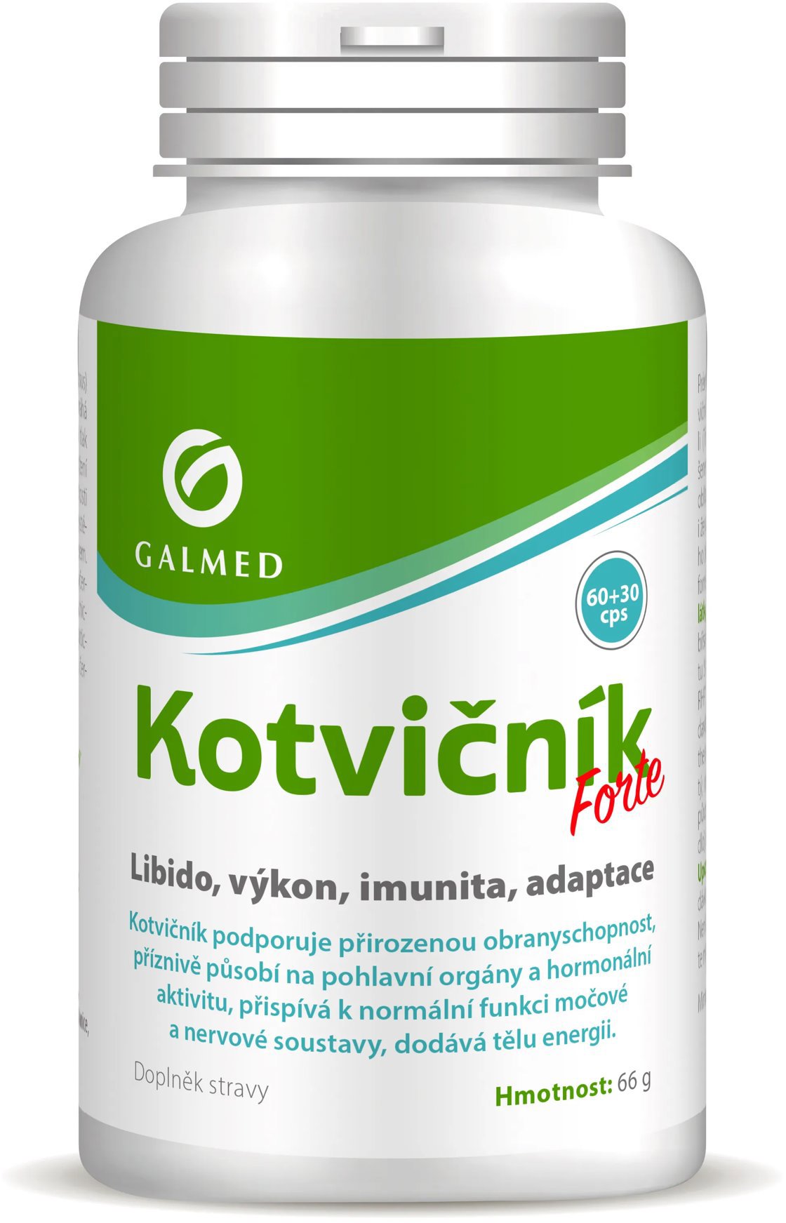 Galmed Kotvičník forte 60 + 30 kapslí