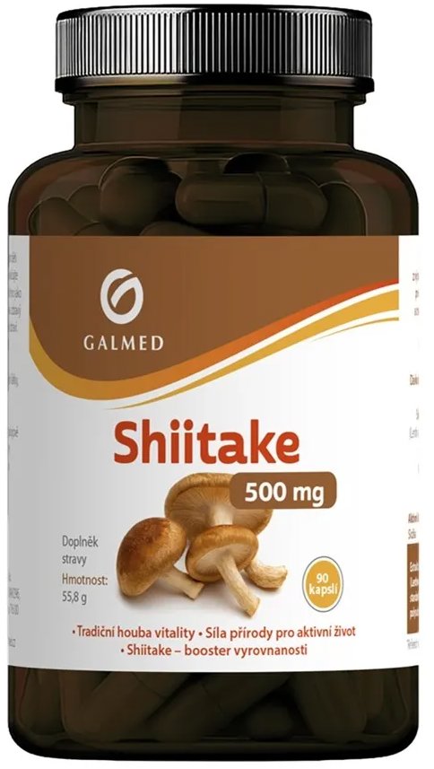 Galmed Shiitake 500 mg 90 kapslí