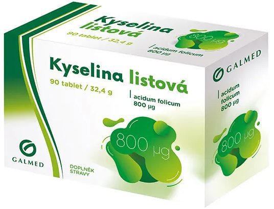 Galmed Kyselina listová 800 mcg 90 tablet