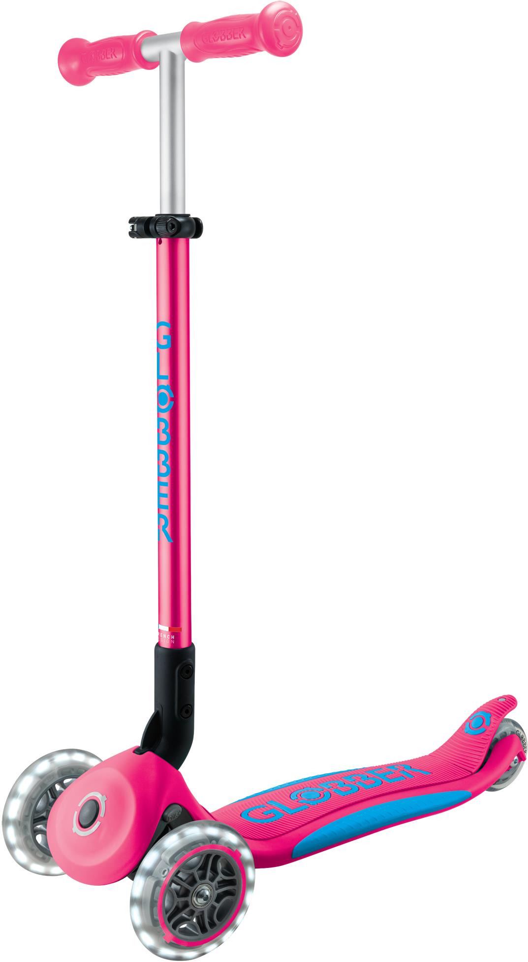 Globber Plus Fuchsia Pink svítící kolečka