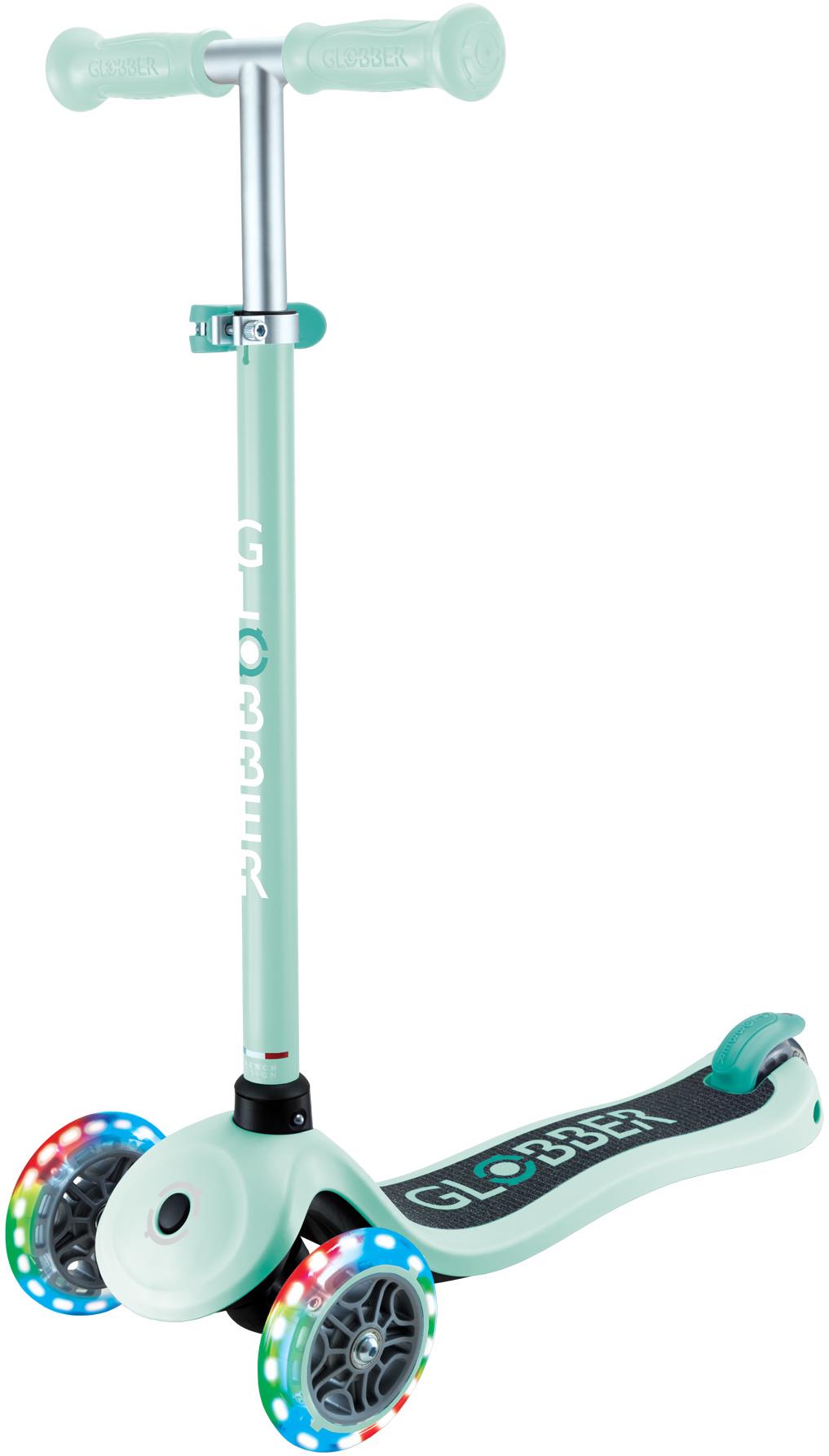 Globber Primo Lights V2 Dark Mint svítící kolečka