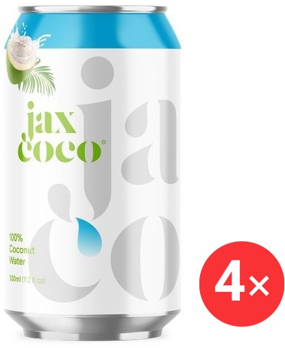 Jax Coco 100% kokosová voda 4 x 330 ml plechovka
