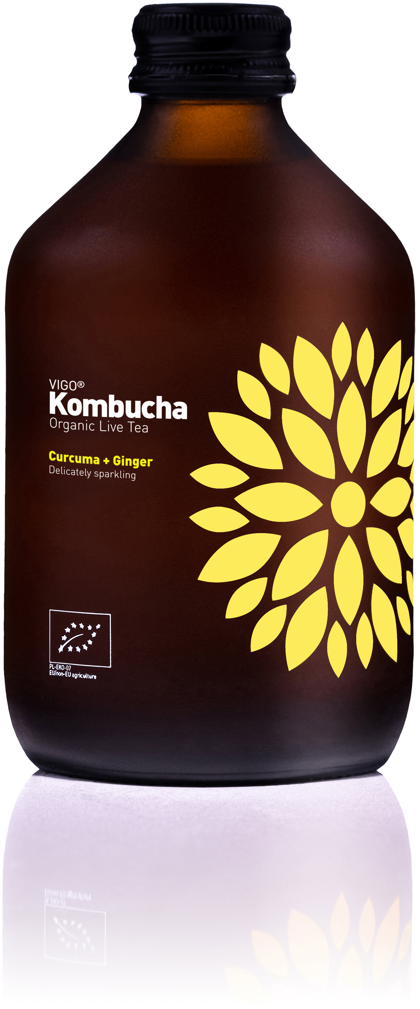 VIGO Kombucha Kurkuma + zázvor BIO 330 ml