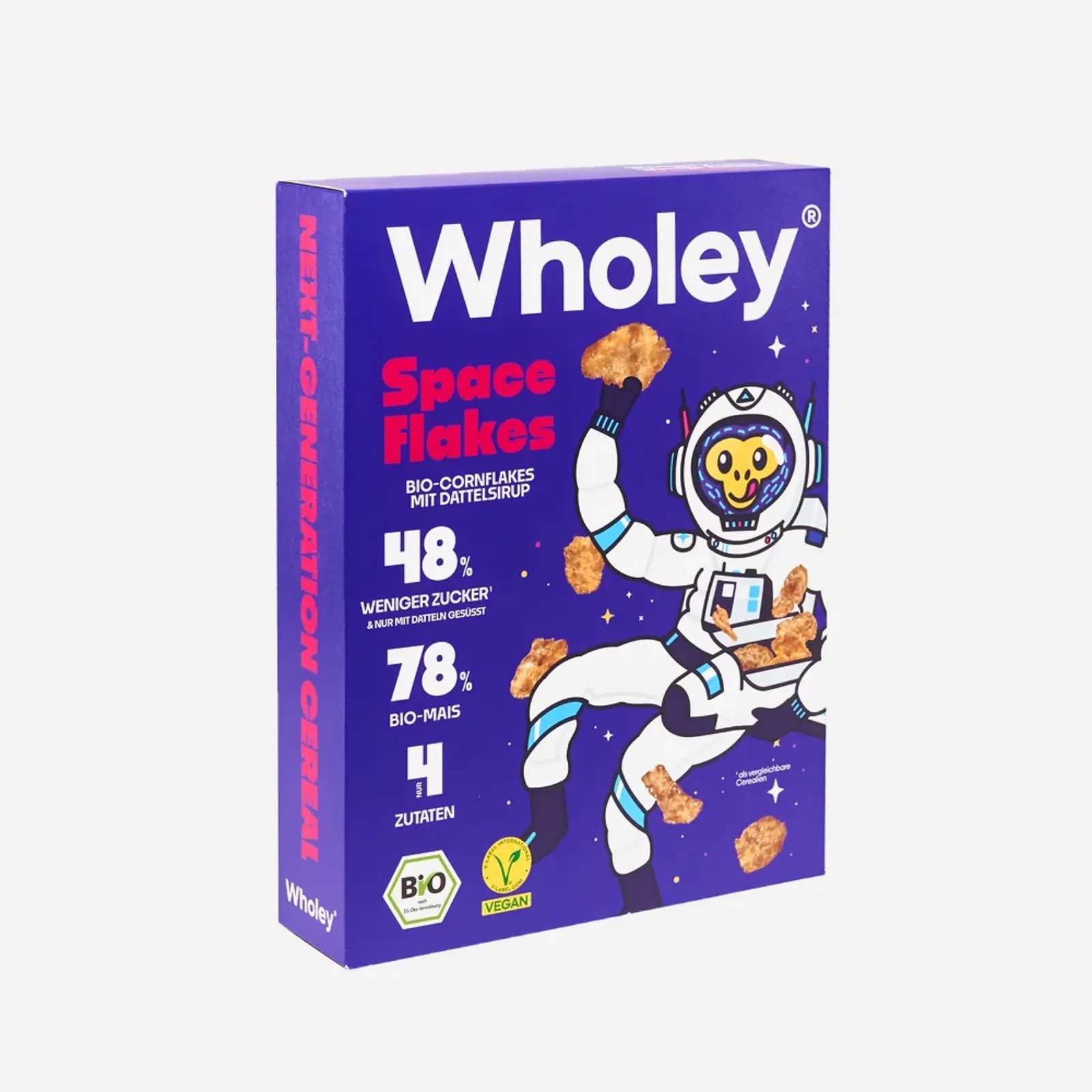 Wholey Space flakes cereálie BIO 275 g
