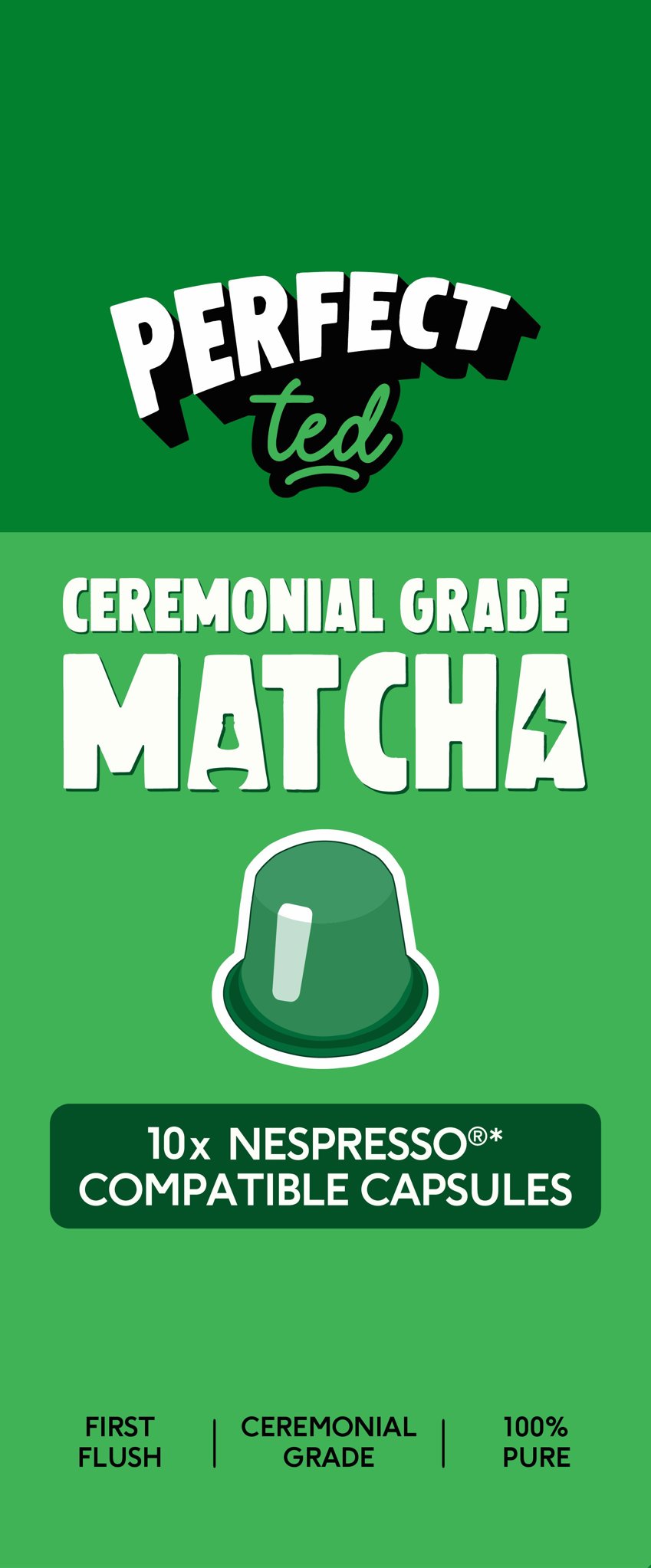 PerfectTed Matcha pods original 10 pods
