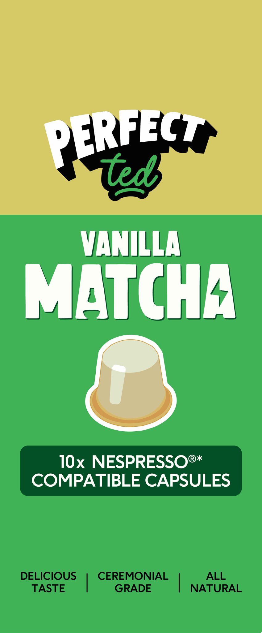 PerfectTed Matcha pods vanilka 10 pods