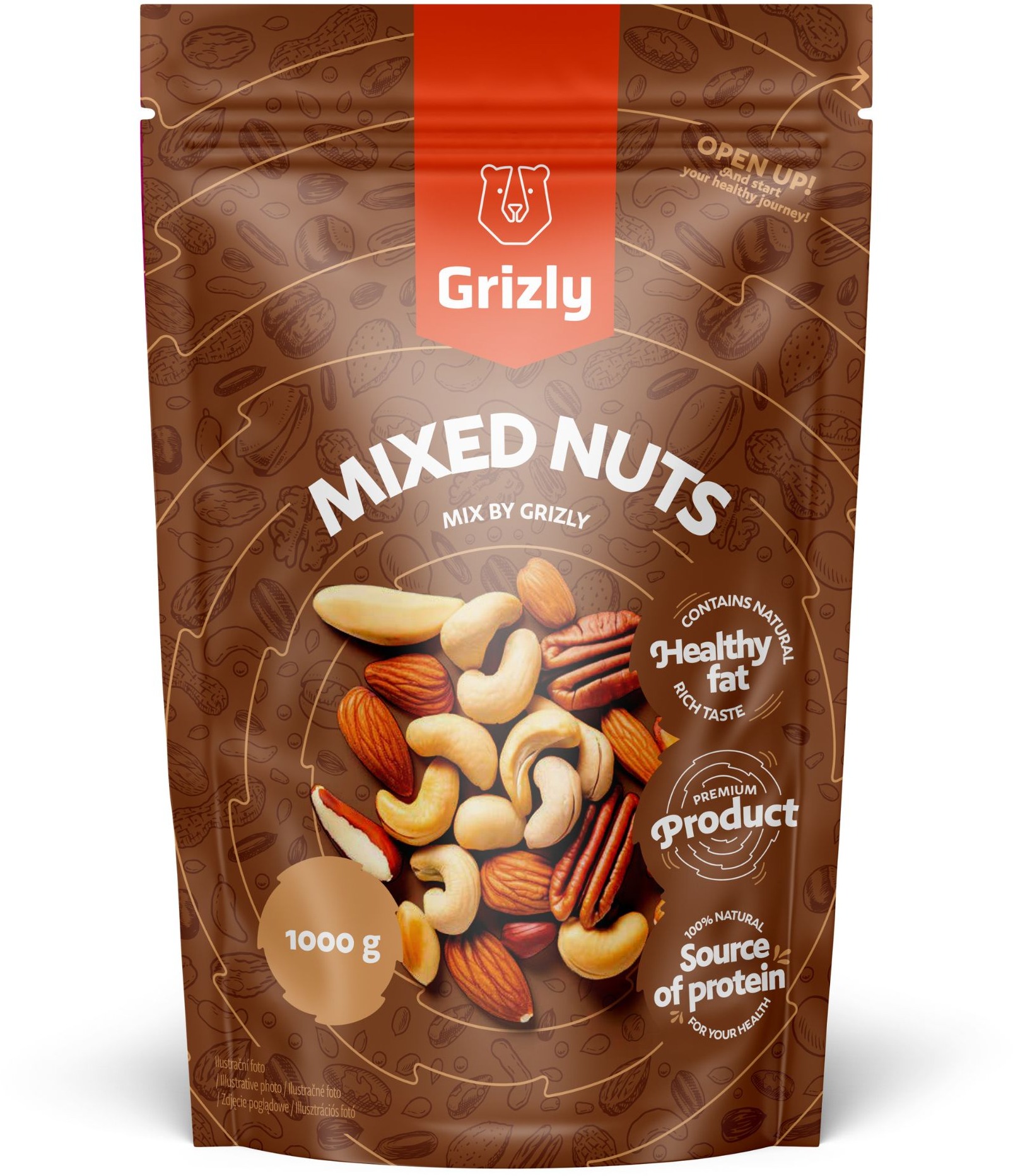 Grizly Ořechový mix 1000 g