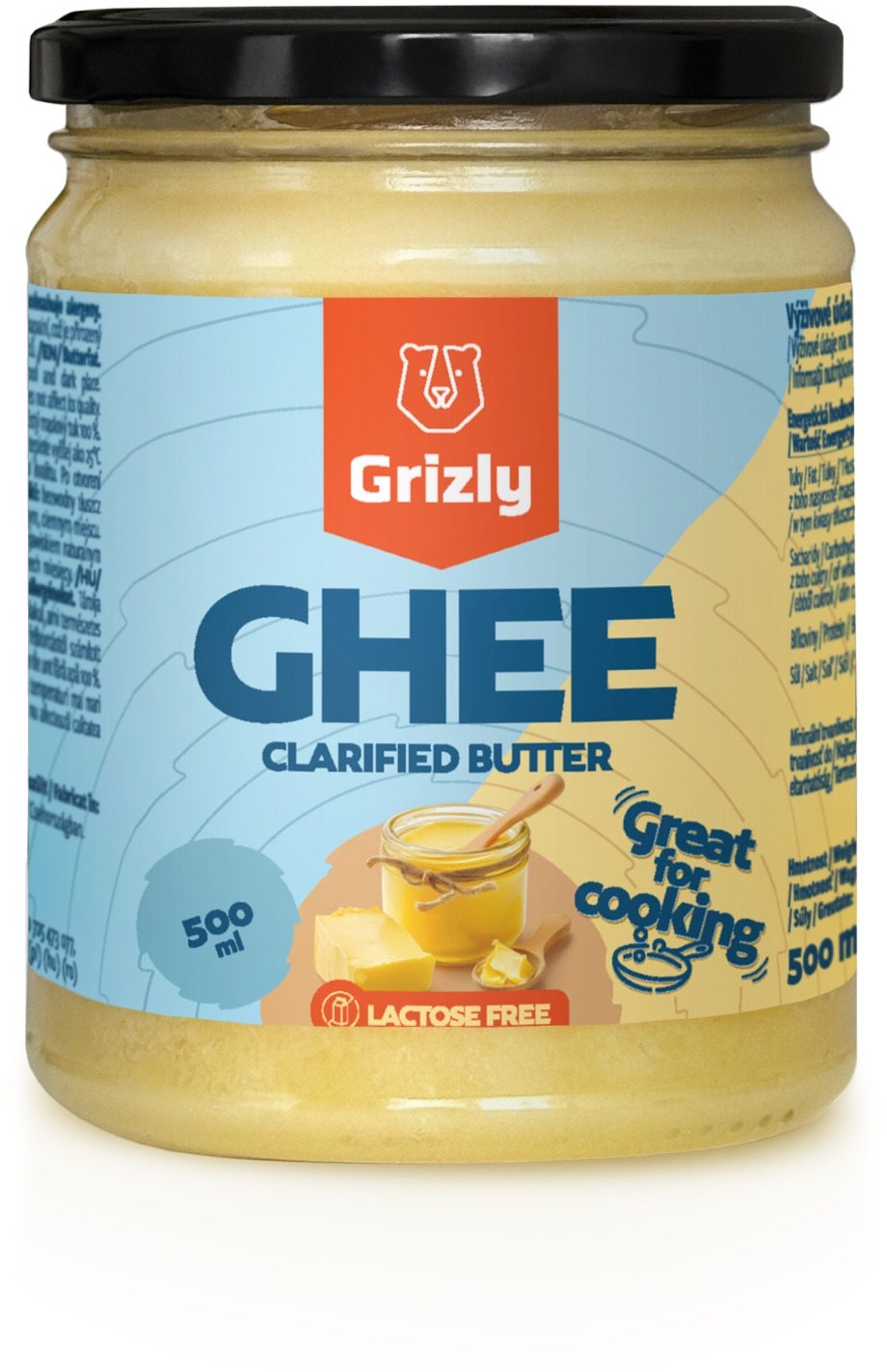 GRIZLY Ghí přepuštěné máslo 500 ml