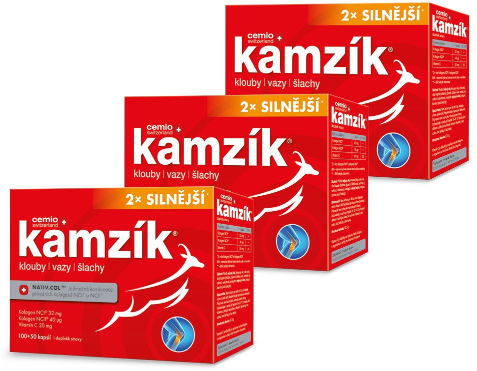 Cemio Kamzík 2× silnější 3 x 100+50 kapslí