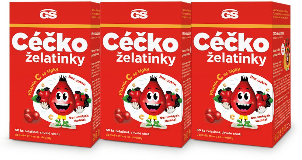 GS CÉČKO želatinky, 3 x 50 kusů