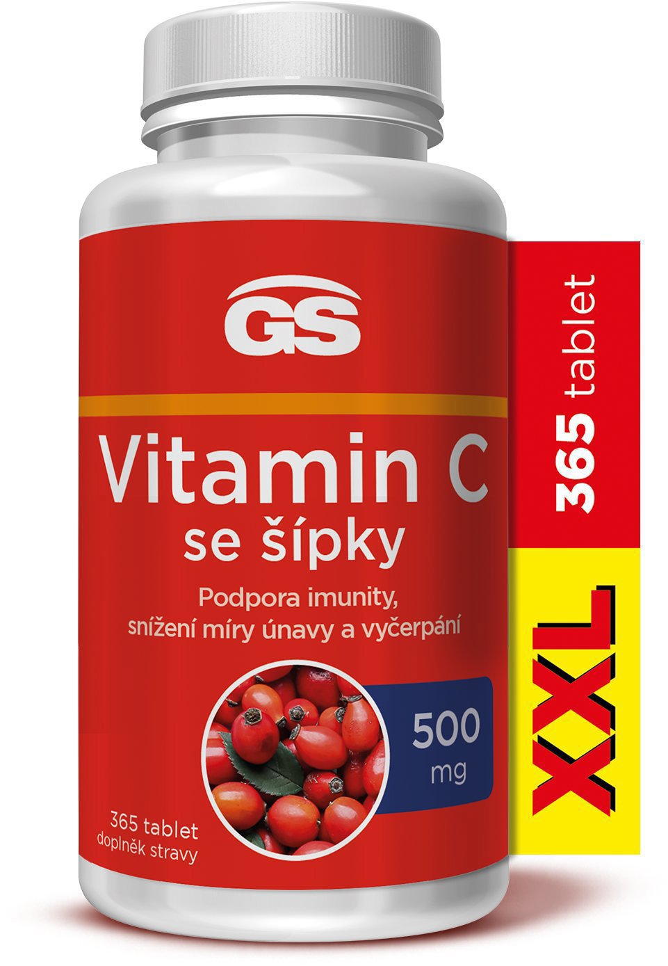 GS Vitamin C 500 se šípky, 365 tablet