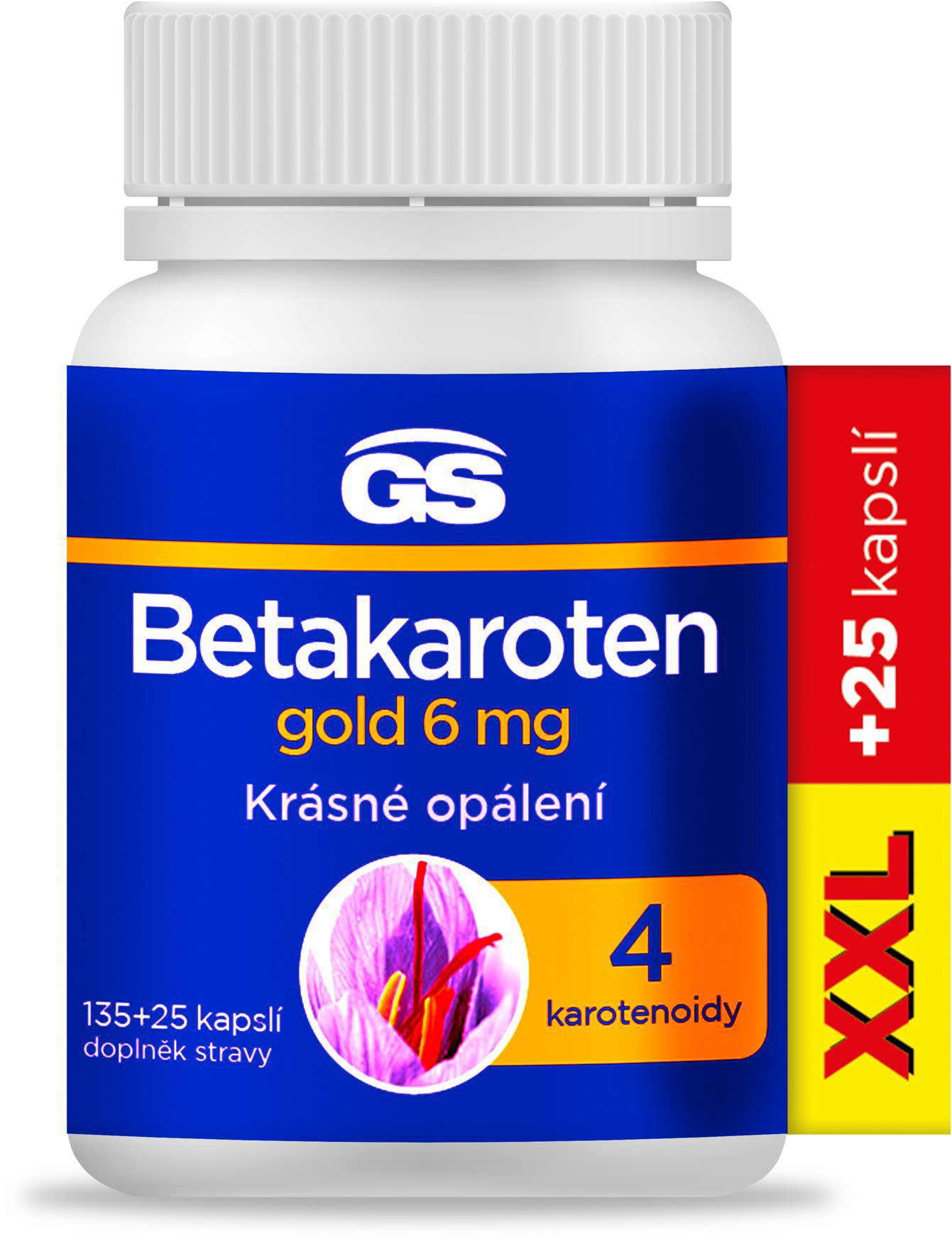 GS Betakaroten gold 6 mg, 135 + 25 kapslí