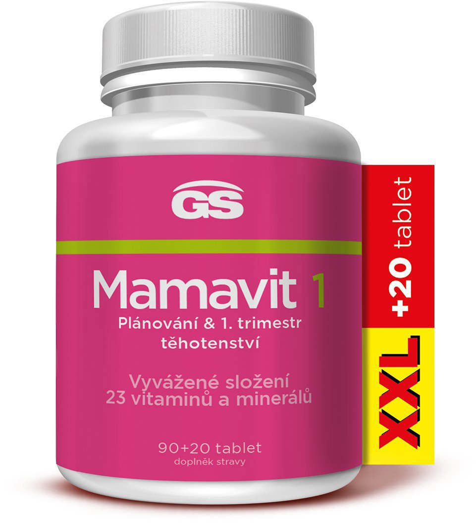 GS Mamavit 1 Plánování a 1. trimestr, 90 + 20 tablet