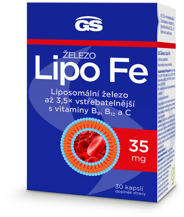 GS Železo Lipo Fe, 30 kapslí