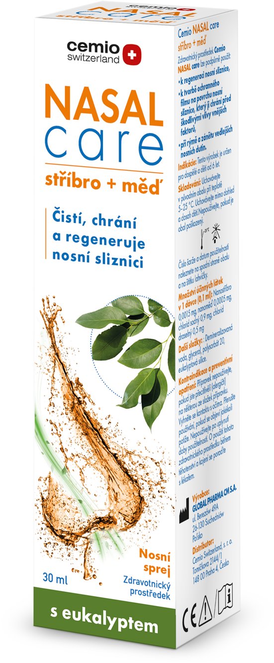 Cemio Nasal care stříbro + měď, 30 ml