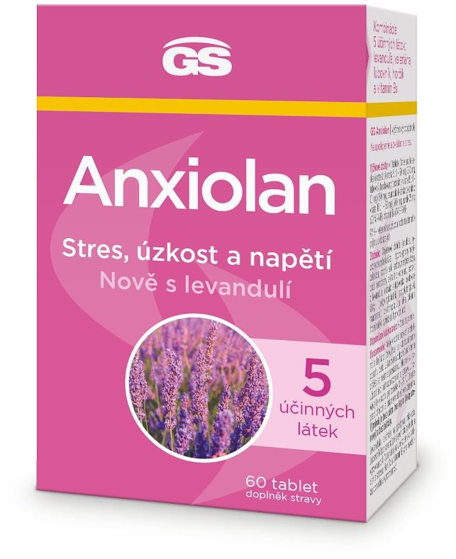 GS Anxiolan s levadulí, 60 tablet