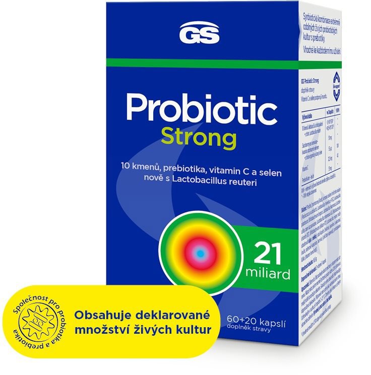 GS Probiotic Strong, 60+20 kapslí