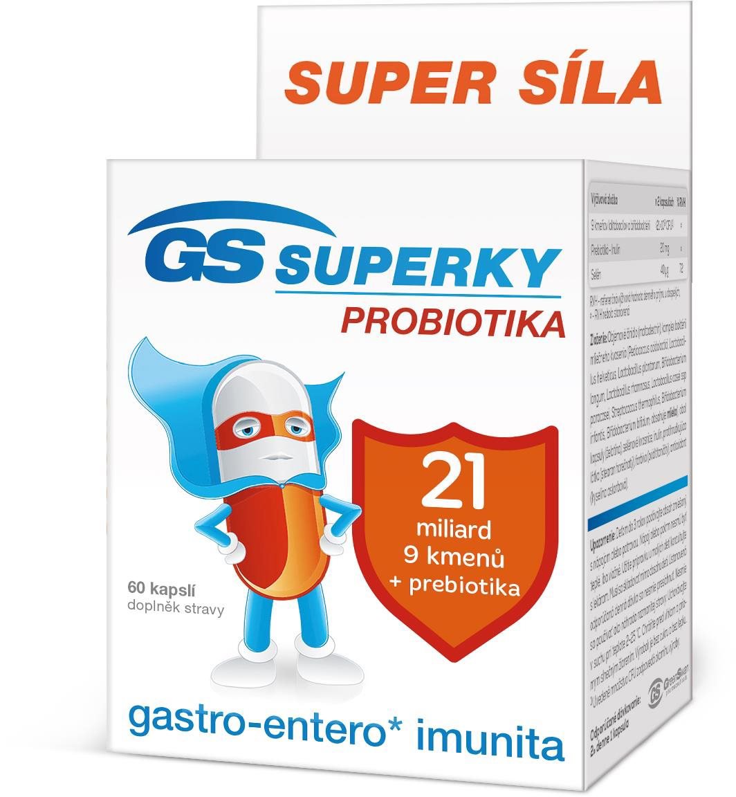 GS Superky probiotika, 60 kapslí